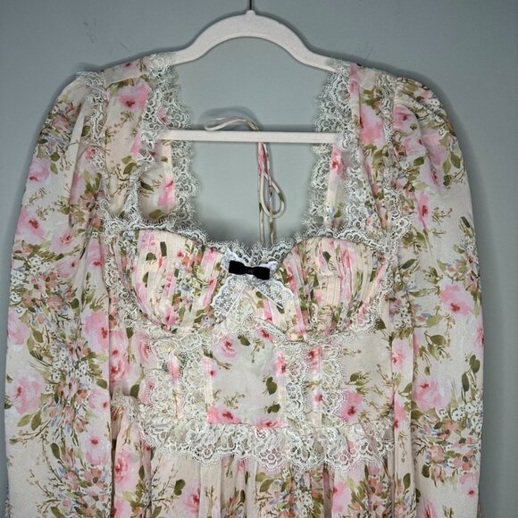 For Love & Lemons Emmaline Mini Dress - Picture 6 of 7